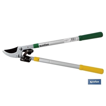 Tijeras de poda telescópicas 64 cm | Capacidad de corte de hasta 45 mm de diámetro | Acero revestido, carbono y PTFE - Imagen 1