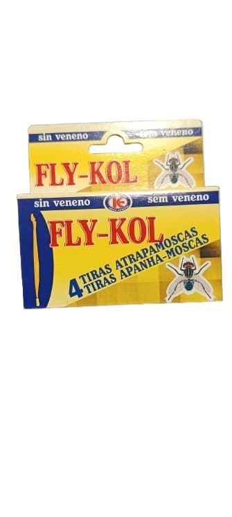 Tiras atrapamoscas Fly-Kol (4 un.) - Imagen 1