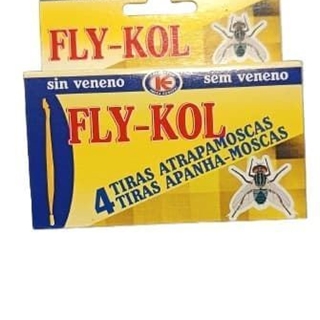 TIRAS ATRAPAMOSCAS FLY-KOL (4 UN.) - Imagen 1