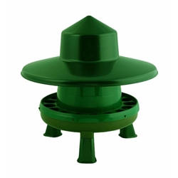 TOLVA AVES PLASTICO RECICLADO 4 KG. CON PATAS+TAPA (RECICLADO) - Imagen 1