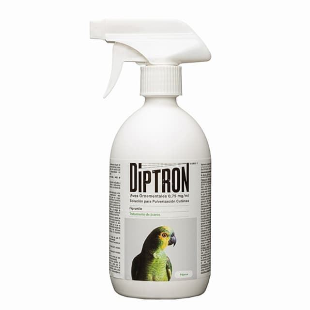 Tratamiento de infestaciones para aves ornamentales Diptron  ( canarios, agapornis, diamantes, periquitos, loros, palomas…) Basado en el principio activo Fipronil actúa de forma eficaz y dur - Imagen 1